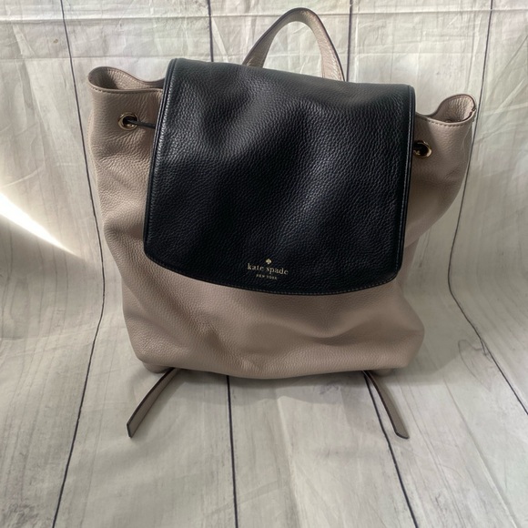 Kate Spade Black and Cream Backpack - Picture 2 of 13